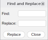 Figure 35 - Find and Replace