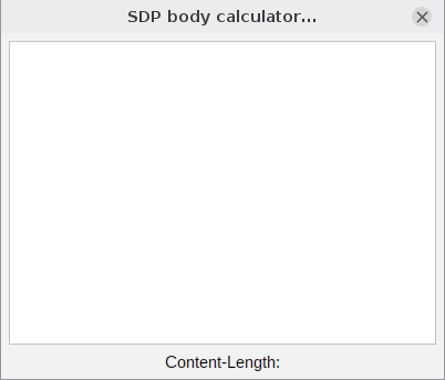 Figure 58 - Tools/SDP Calculator