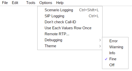 Figure 39 - Options/Debugging