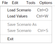 Figure 33 - File menu