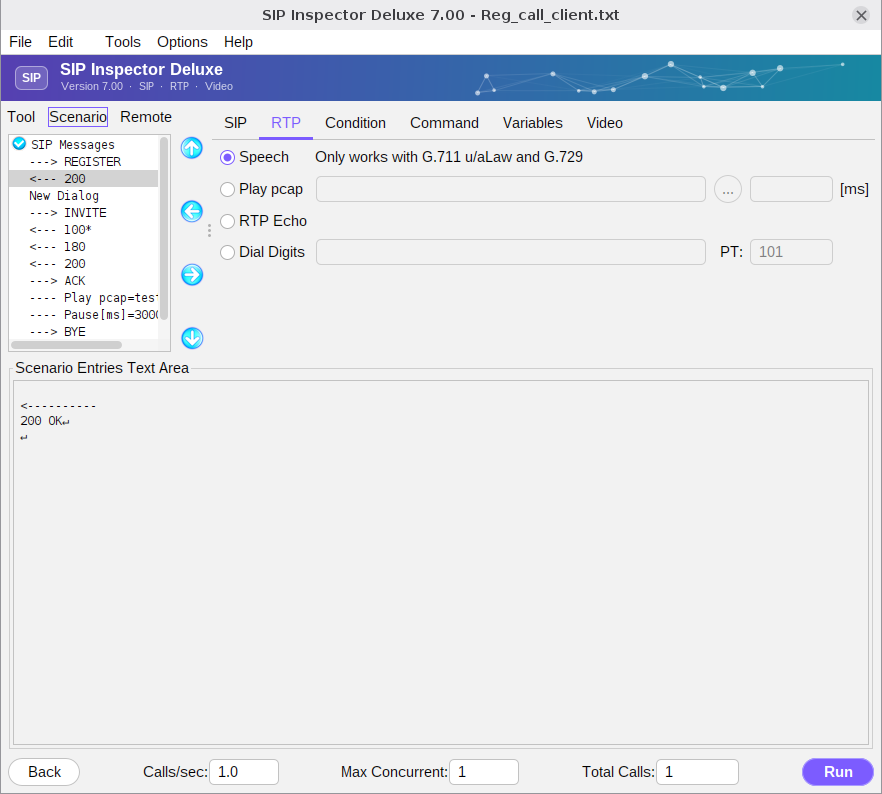 Figure 24 - RTP commands